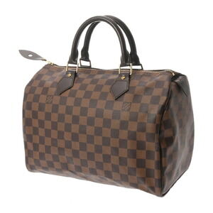 Louis Vuitton Damier Speedy Canvas Handbag Brown